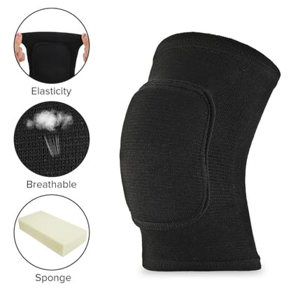 COMNICO 4 Pairs Volleyball Knee Pads for Dancers Protective Knee Brace