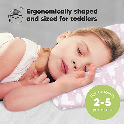 Toddler Pillow with Pillowcase, 13x18 My Little Dreamy Pillow (Alpacas) - color: Alpacas