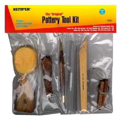 Potter's Tool Kit Has All The Essential Tools For Cleaning, Trimming And Shaping Your Pottery Creation | For Trimming - Shaping - Smoothing - Pottery and Ceramic Clay Surfaces