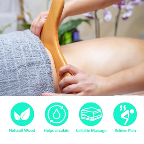 AICNLY 4 Pcs Wood Therapy Massage Tools for Body Shaping, Maderoterapia kit