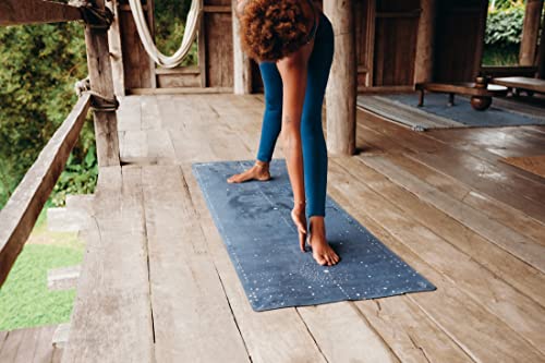 YOGA DESIGN LAB | The Combo Yoga Mat | Eco Luxury | Ideal for Hot Yoga, Power, Bikram, Ashtanga, Sweat | Studio Quality | Includes Carrying Strap! - color: Celestial, size: 1.5mm