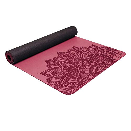 YOGA DESIGN LAB | The Infinity Mat | Luxurious Non-Slip Design Provides Unparalleled Grip to Support and Align You Beautifully | Eco-Friendly | w/Carrying Strap! - color: Mandala Rose, size: 3mm