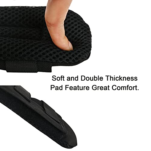 2 Pack Shoulder Strap Pad,Vest Shoulder Strap Pads Backpack Strap Pads Fit 2'' Sling Bags Shoulder Straps - color: Black