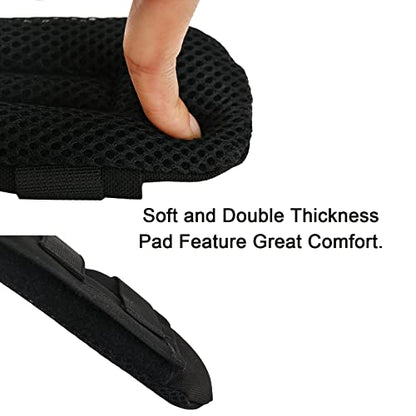 2 Pack Shoulder Strap Pad,Vest Shoulder Strap Pads Backpack Strap Pads Fit 2'' Sling Bags Shoulder Straps - color: Black