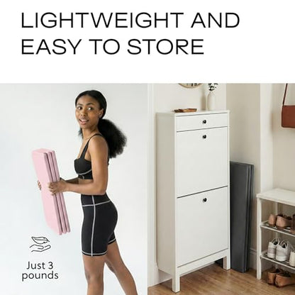 Stakt The Original Foldable Yoga Mat - Non-Slip - color: Rosewater