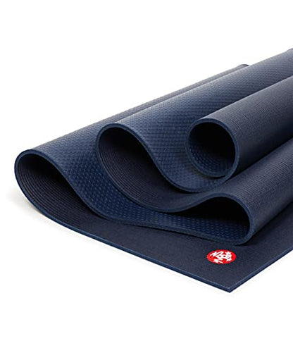 Manduka PRO Yoga Mat - 6mm | Lifetime Durability | Hygienic Construction | Premium Studio Quality | Teacher Approved - color: Midnight, size: 71" x 26"