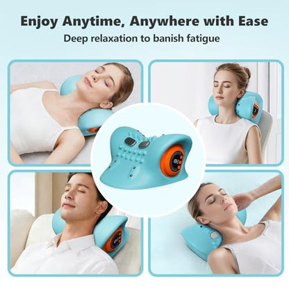 Neck Massager 3 in 1 Portable Massager with Heat & Comfortable Stretching