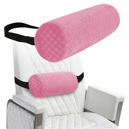 Coeyese Lumbar Roll Pillow for Lower Back Support, Pink, Short-11 * 4.3'' - color: Pink, size: Short-11*4.3''