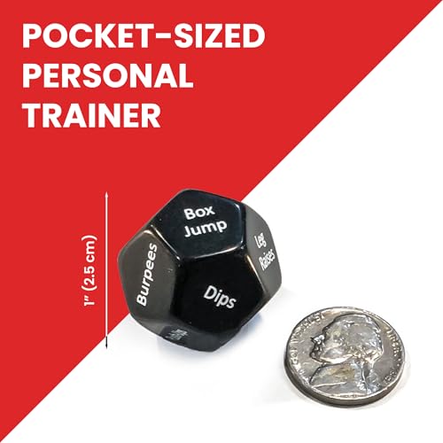 Rubberbanditz - Fitness Dice for Exercise & Workouts | Three Engaging 12-Sided Full Body Workout Dice | Ideal for Crossfit, Home Workouts, and Gyms | Fun Workout Equipment