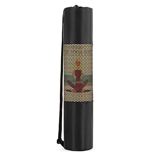 Yoga Mat Bag, Lightweight Mesh Net with Adjustable Strap for Comfortable Carrying for Yoga Mat, Snorkel Tube