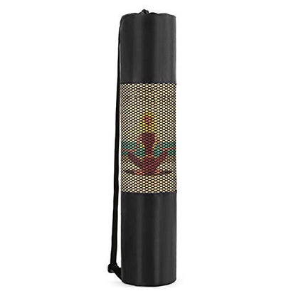 Yoga Mat Bag, Lightweight Mesh Net with Adjustable Strap for Comfortable Carrying for Yoga Mat, Snorkel Tube