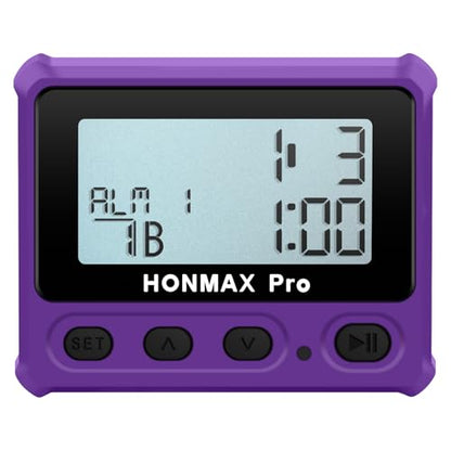 8100 Professional Interval Timer and Stopwatch, Backlight, USB-C Charged, Clock (Purple) - color: Purple