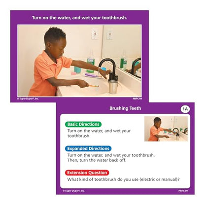 Super Duper Publications | Webber® Activities of Daily Living Photo Sequencing Cards | Educational Learning Resource for Children