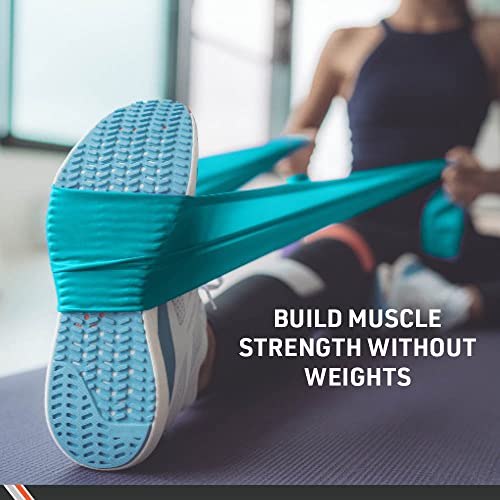 Body Sport Exercise Band, 25 yd. x 4 in. Roll - Home & Gym Fitness Equipment for Stretching, Strength Training & Physical Therapy - color: Orange