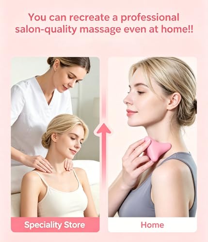 Trigger Point Massage Tool, 3" × 2.6", Deep Tissue Manual Massage Ball for Muscle Knots & Myofascial Release, Physical Therapy Tool for Plantar Fasciitis, Foot Hand Hip & Back Soreness Relief - color: Pink