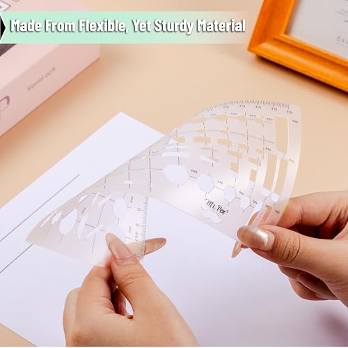 Mr. Pen- Geometric Drawing Template, Plastic Template, Shape Stencils | Geometric Stencils - style: 1 pcs