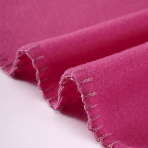 CAI TENG Fleece Throw Blanket Blankets for Couch Bed 50x60 6 Pack Kids Blanket Throws Polar Fleece Fabric Soft Cozy Travel Blankets Lightweight Small Throws Wedding Gifts Travel Hot Pink - color: Hot Pink