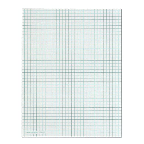 TOPS Cross Section Pad, 1 Pad, 4 Squares/Inch, Quadrille Rule, Letter Size, White, 50 Sheets/Pad, 1 Pad (35041) - size: 4 Squares/Inch