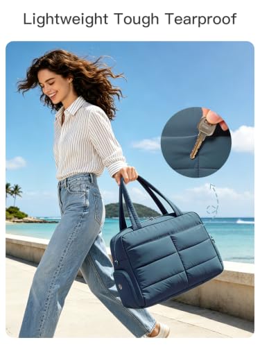 Gitus Travel Duffle Bag for Women Puffer Weekender Bags Carry on Gym Bag - color: Navy