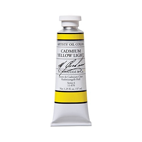 M. Graham Artist Oil Paint Cadmium Yellow Light 1.25oz/37ml Tube - color: Cadmium Yellow Light, size: 1.25 Fl Oz (Pack of 1)