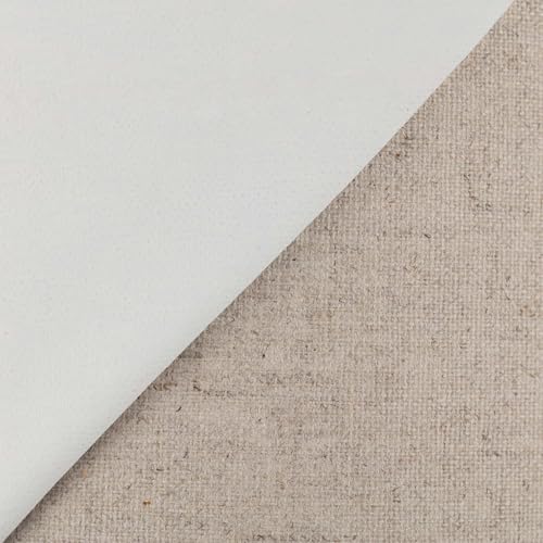 Centurion Deluxe Professional Oil Primed Linen Canvas Roll 54" x6 yd - Medium 11 oz. Weight Linen Canvas, Non-Absorbent, Enhanced Oil Primed Roll with Excellent Color Retention - size: 54 in x 6 yard