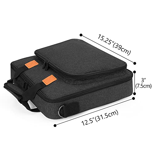 LUXJA Carrying Bag for A4 Light Pad and Diamond Painting Tools, Black | Protective Case for Diamond Painting Light Box and Accessories, Bag Only - color: Black