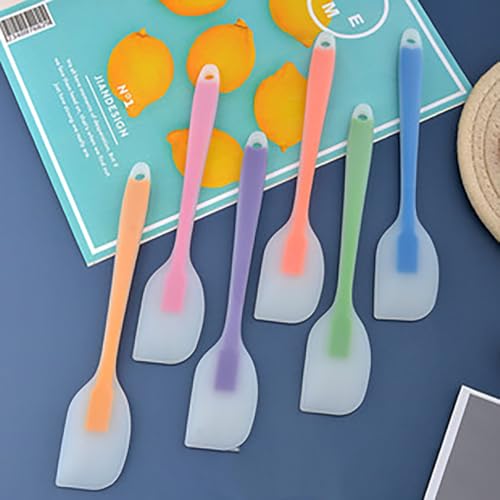 5PCS Silicone Spatula Set Heat Resistant Cake Cream Butter Spatulas Mixing Batter Scraper Non-Stick Flexible Baking Cooking Tool BPA-Free