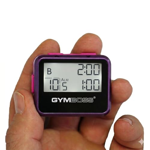 Gymboss Interval Timer and Stopwatch - Violet/Pink Metallic Gloss