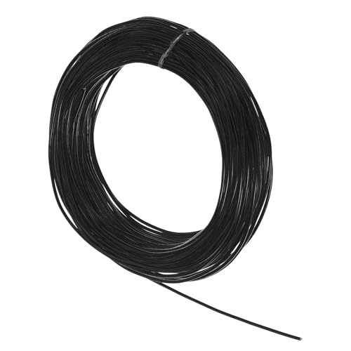MECCANIXITY 10 Gauge 2.5mm Aluminum Wire, 100 Feet Bendable Metal Craft Armature Wire for Jewelry Making DIY Beading Floral Wreath Wrapping Sculpting, Black - color: Black, size: 10 Gauge x 100Ft