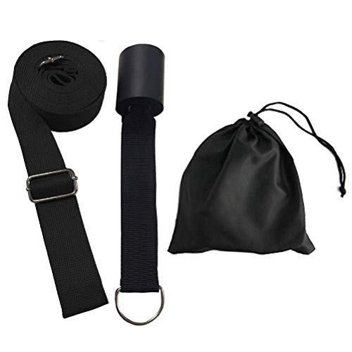 Leg Stretch Band - To Improve Leg Stretching - Easy Install on Door - Perfect Home Equipment For Ballet, Dance And Gymnastic Exercise Flexibility Stretching Strap Foot Stretcher Bands - color: black