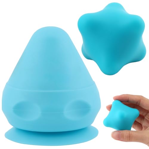 2pcs Neck Relaxer Shoulder Back Massager,Myofascial Massage Ball,Suction Cup Mountable Back Pain Relief Tool Therapying Massager Ball,for Neck,Leg, Back Myofascial Release