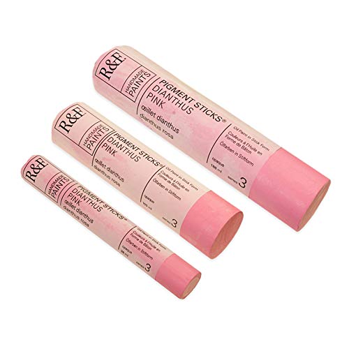 R&F Handmade Paints - Professional Oil Pigment Stick, Dianthus Pink, 38 ml - color: Dianthus Pink, size: 1 Count (Pack of 1)