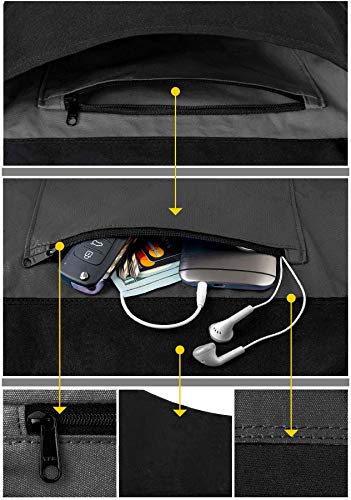 Yoga Mat Bag & Carrier with Pockets for Women | Holds yoga & pilates mats up to 72 in, Fits thick mats, Water bottle & zip pockets, 2 mat straps included, Gift-boxed - color: Black