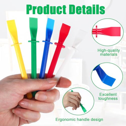 15Pcs Silicone Glue Brush, Flatback for DIY Woodworking Crafts | Painting Mixing & Spreading Reusable Glue Spreader Plastic Spreader Tool Set