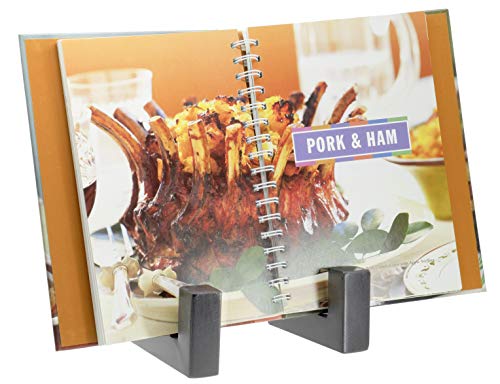 Red Co. 8” Tall Industrial-Style Metal Photo Frame Holder & Plate Display Stand Easel, Matte Black - color: Black