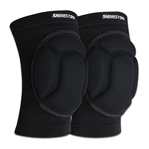 Shinestone Knee Pads Elbow Pads,Thick Sponge Knee Pads Elbow Pads High Elastic Anti-Slip Collision Avoidance Knee Elbow Sleeves for Basketball and More Sports. (1 Pair) - color: 08-knee pads, size: Medium