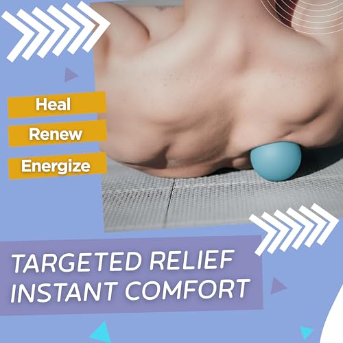 Acupoint Physical Massage Therapy Ball Set - Ideal for Yoga, Deep Tissue Massage, Trigger Point Therapy and Myofascial Release Physical Therapy Equipment - style: Blue