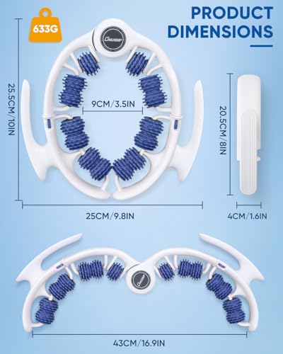 ONUEMP Cellulite Massage Tool Lymphatic Drainage Cellulite Remover for Legs - color: Blue