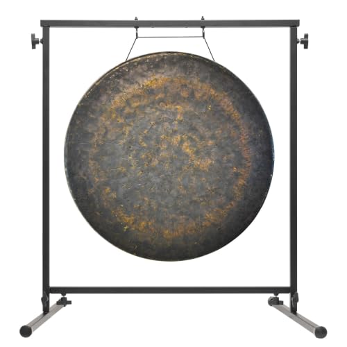 24" to 26" Gongs on Fruity Buddha Stand - Includes Gong, Rope, Mallet, & Stand/Medium Handmade Traditional Chinese Gong/Easy to Assemble Metal Stand/Easy to Play - size: 26" Mother Tesla Gong
