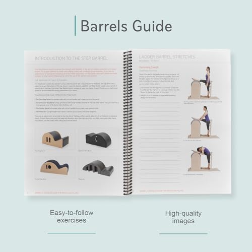 Balanced Body Barrels Manual, Pilates Barrels Guide for Workout Equipment, Exercise Manual for Home Gym or Studio Use - size: Barrels