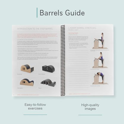 Balanced Body Barrels Manual, Pilates Barrels Guide for Workout Equipment, Exercise Manual for Home Gym or Studio Use - size: Barrels