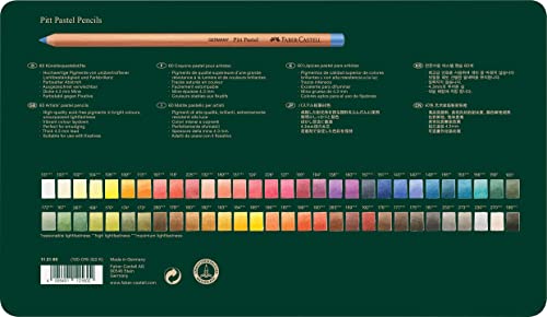 Faber-Castell Pitt® Pastel Pencils - Tin of 60