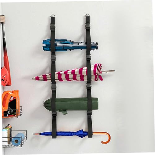 2pcs Adjustable Wall Mounted Storage Straps for Garage and Camping Chair, Heavy-duty Buckle Hanging Organizer, Multi-use Wall Storage System for Home and Outdoor