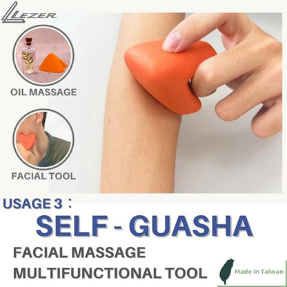 LEZER Trigger Massage Point, Manual Massage Ball, Hip Hook, Muscle Knot Release Tool, Deep Tissue Relief, Hip Flexor Iliacus Back Psoas Hand Foot Myofascial, Physical Therapy, 2.9 inｘ2.1 in（Orange） - style: 01 - Trigger Orange