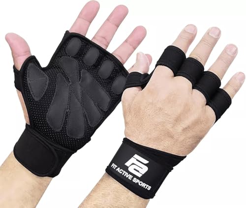 Fit Active Sports Gym Workout Gloves for Men Women Weight Lifting - size: X-Large