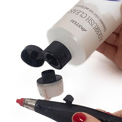 Hartem - Airbrush Cleaner 200 ml (6.76 Fl Oz) with Anti-Spill Cap | Removes Dried Paint, Prevents Clogging and Lubricates Airbrush Mechanisms Without Deterioration - size: Airbrush Cleaner 200ml (6.76 Fl Oz)