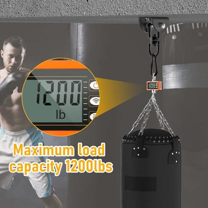 Eapele Hammock Hanging Kit, 1200 lb Capacity Heavy Duty Ceiling Hooks, 360° Swivel Swing Set Hanger for Hammock Chairs, Tree Swings, Yoga Swings, Heavy Bag Mount Supports Sandbag & Punching Bag