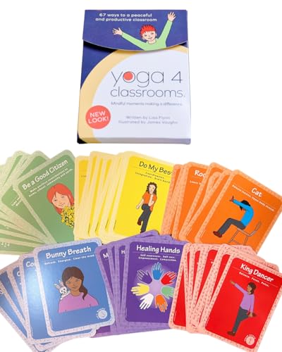 Activity Card Deck - Activities for Kids - Mindfulness - 67 Colorful Cards for Learning Yoga in Schools and Classrooms