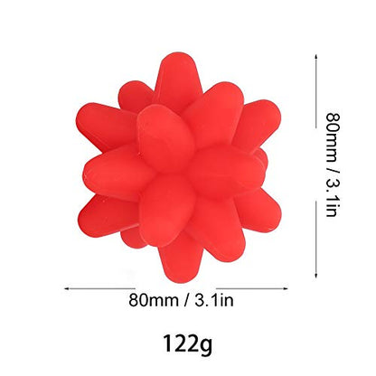 Diohce Spiky Massage Ball, Acupoint Physical Massage Balls, for Foot Massage, Deep Tissue Massage Ball, Point Plantar Fasciitis Relief (Red)