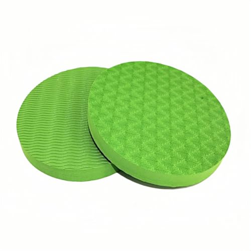 2-piece set yoga knee pads and exercise mats - super thick anti slip support for thick boards, gardening, push ups, knees, Pilates, and floor exercises - knees, elbows, wrists - color: green